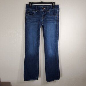 American Eagle Outfitters Womens Slim Boot Jeans Size 8 Long Stretch Blue Denim